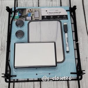 New Lockermate 6-Piece Locker Kit with 12" Stac-A-Shelf, Black